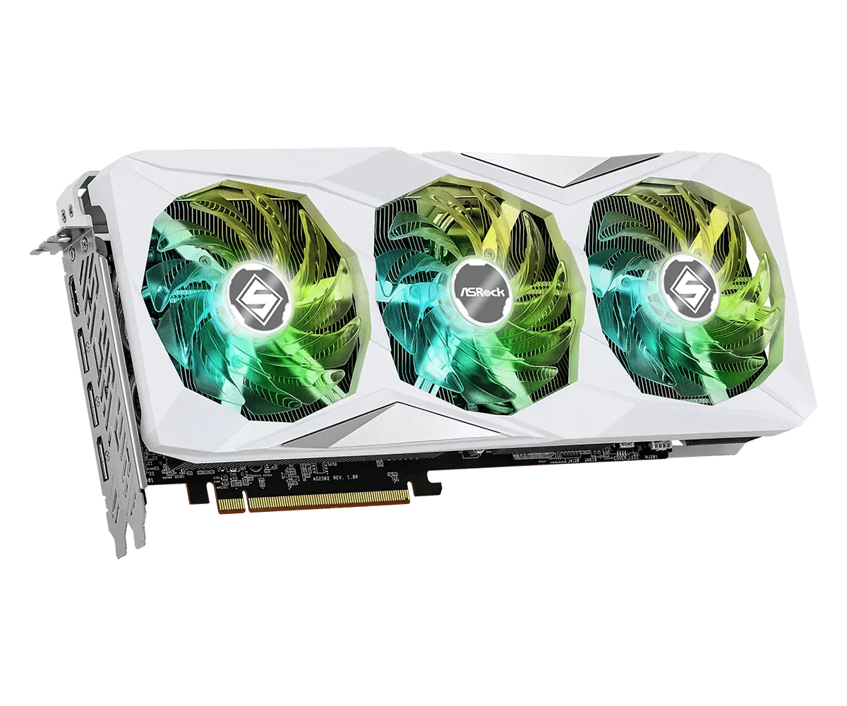 Asrock Graphic Card AMD Radeon RX 7800 XT Steel Legend 16GB DDR6 OC Dual Fan view 4